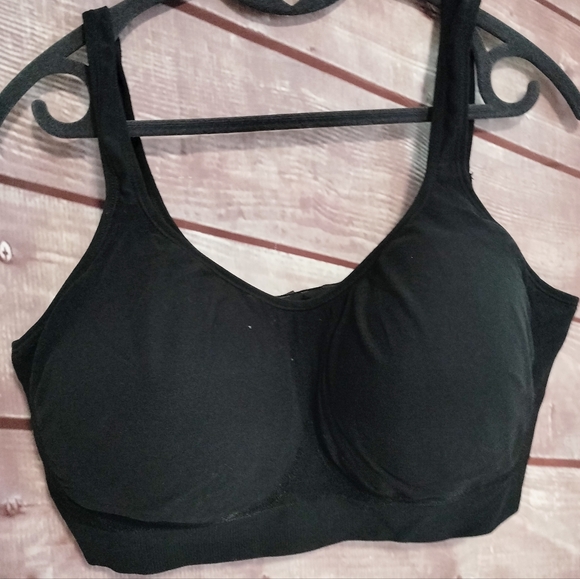 Truekind Sz 4XL Black Women's Intimate Comfort Supportive Wireless Bra Plusddx - Picture 2 of 8